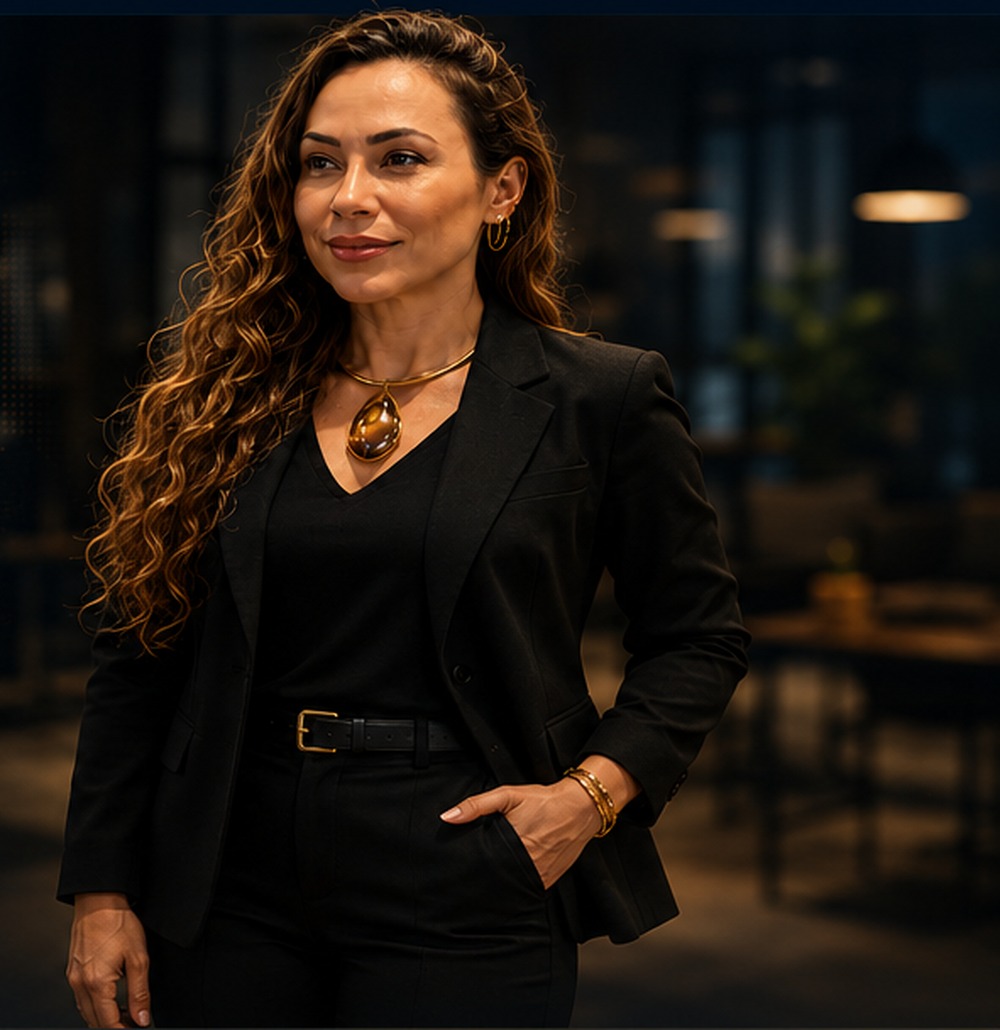 Executiva em ambiente corporativo